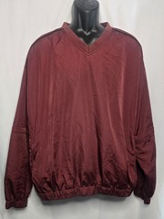 Pro Tour Golf Mens Convertable Long Sleeve Pullover Burgundy Size XL warm EUC