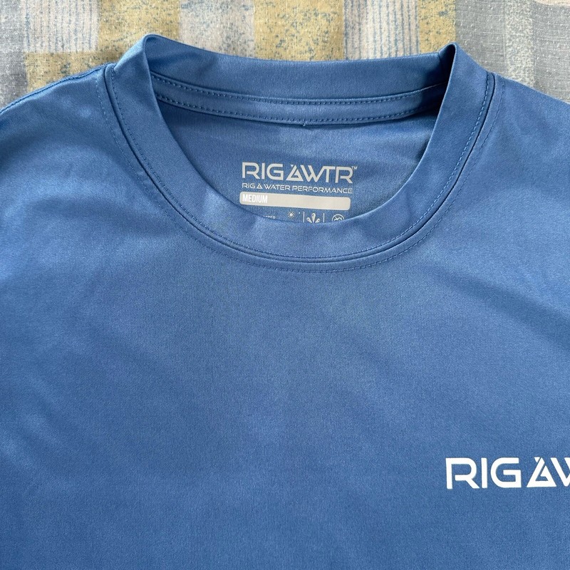 Rig & Water Performance Lightweight Fabric Baby Blue Long Sleeve T-Shirt Men's M gallery