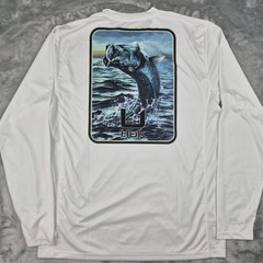 Huk Shirt Mens Med White Performance Fishing Pursuit Long Sleeve Outdoors NWT