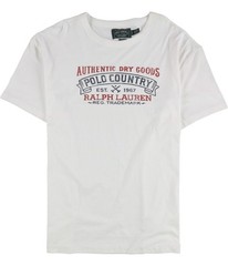 Ralph Lauren Mens Polo Country Graphic T-Shirt, white, M