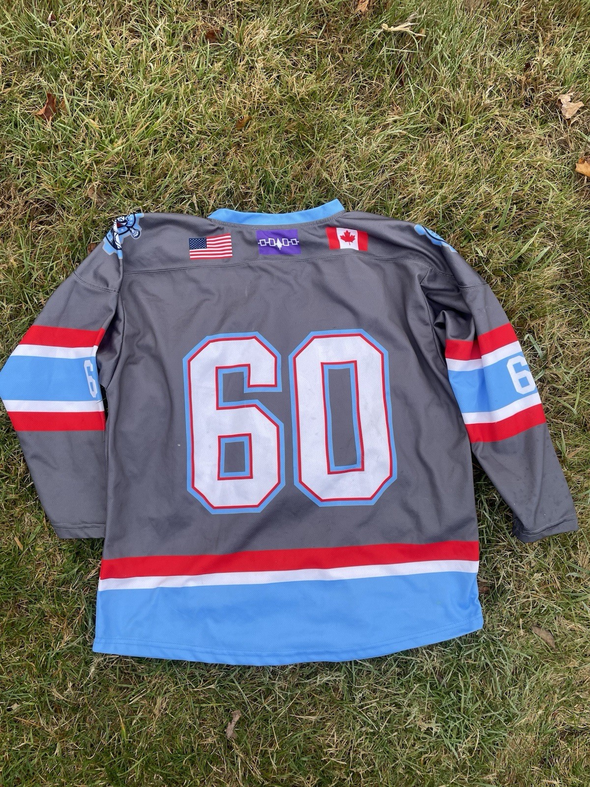 Machine Lacrosse #60 Adult Small Powell Jersey gallery