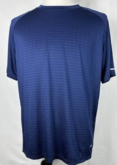 Russell Athletic Men’s Large Dri‑Power 360 Shirt Long Sleeve Blue Stripe