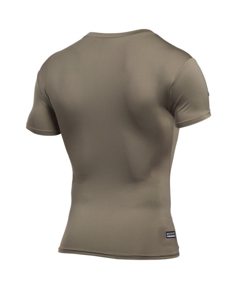 Under Armor Mens Tactical HeatGear Compression Shirt, Federal Tan gallery