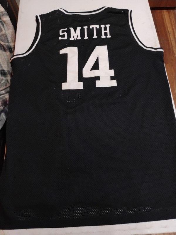 Men’s Bel-Air Will Smith Number 14 Basketball Jersey Black White gallery