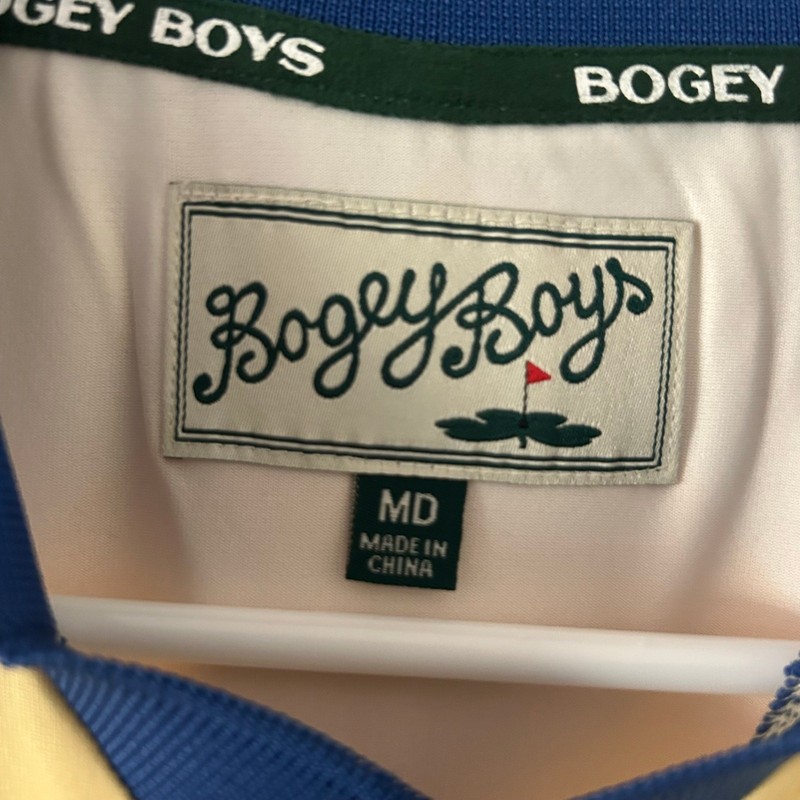 Bogey Boys Athletic Golf Checkered Polo Performance Pullover M Medium New gallery