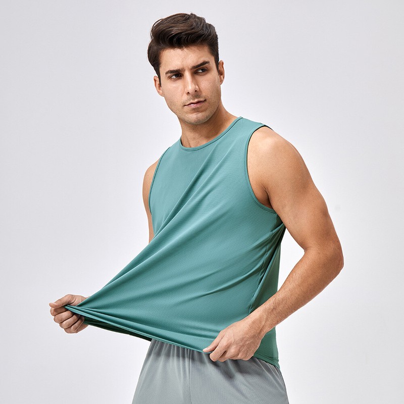 Men Summer Sports Loose Fitness Vest Training Running Quick Dry Sleeveless Tops gallery
