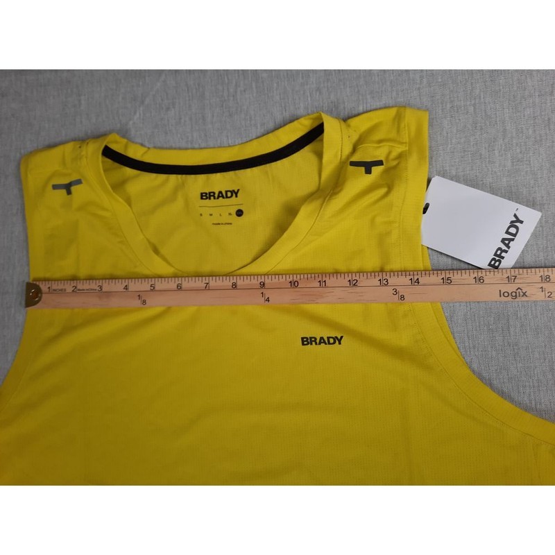 Brady Men 2XL Lightweight Stretch Performance Run Tank Tops Round Neck Polyester gallery