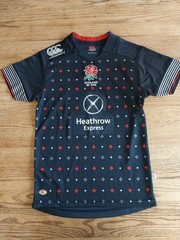 England Sevens Rugby 7’s Jersey 2014/2015 Away Canterbury Mens Sz Small EUC