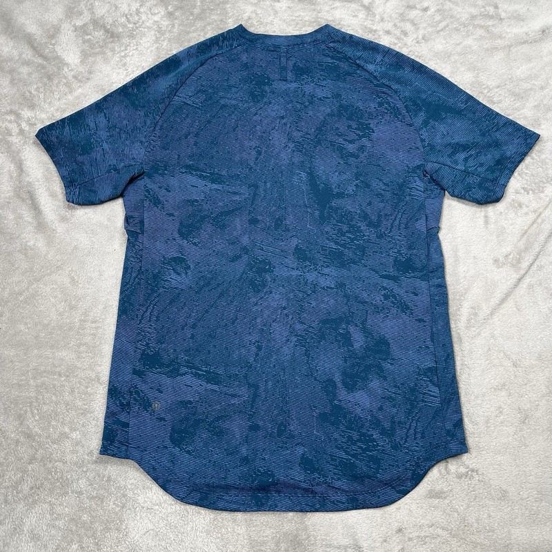 Lululemon Drysense S/S Shirt Mens M Blue Athletic Gym Performance Workout gallery