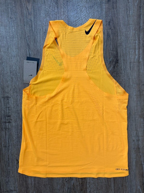 Nike Aeroswift Dri-Fit ADV Running Singlet Laser Orange Men’s Sz Lg FN4231-845 gallery