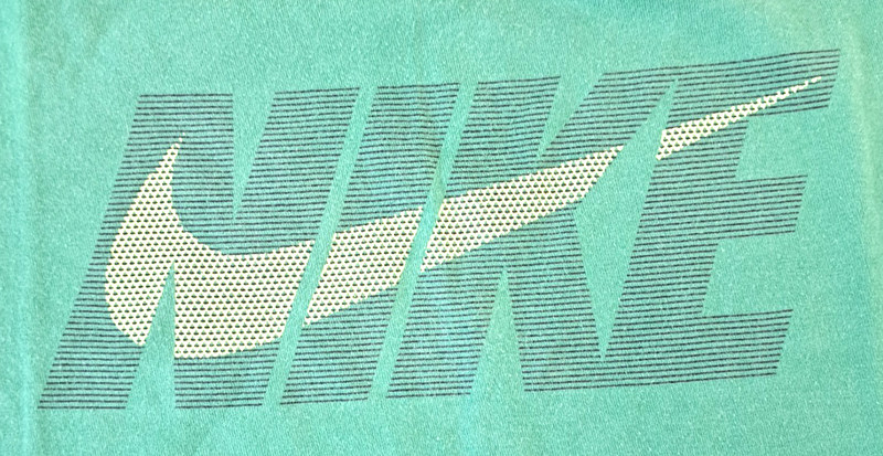 Nike T-shirt Boys L Center Swoosh Green Athletic Casual Sports gallery
