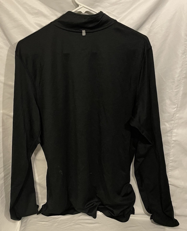Nike Dri-FIT Running Shirt Mens XL Black 1/4 Zip Long Sleeve Pullover Top gallery