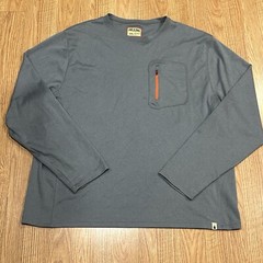 Lake Trail Long Sleeve Performance Pullover Outdoor Fish Shirt Gray XXL *