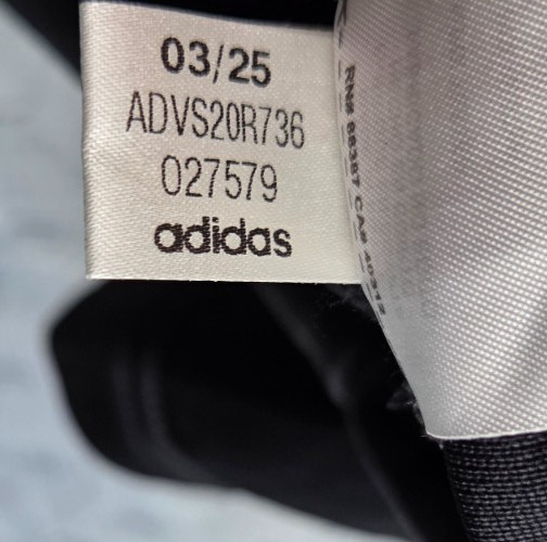 Adidas Men's 1/4 Zip Pullover French Terry 3 Stripe Black ADVS20R736 2XL gallery