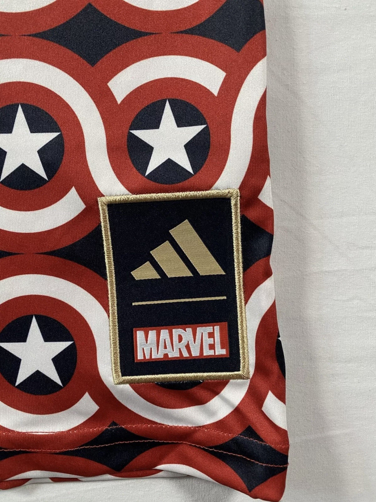 ADIDAS x MARVEL Captain America MLS Soccer Jersey Men’s Sz XL HT3237 $70 New gallery