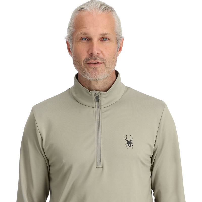 Spyder Prospect 1/2 Zip Men's Shirt, Concrete, X-Large gallery
