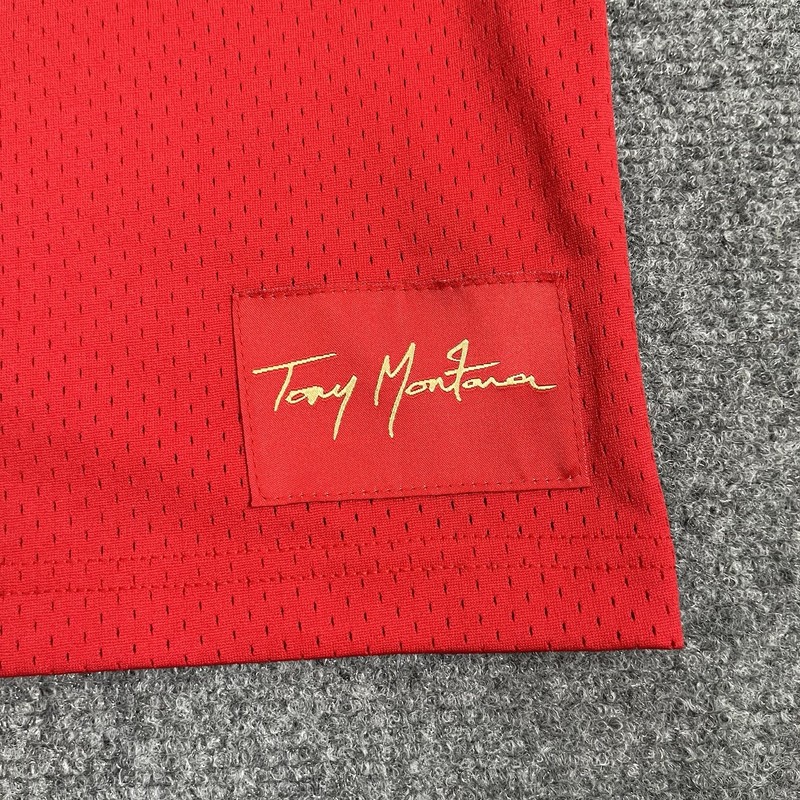 Shoe Palace X Scarface Tony Montana Jersey Adult Large Red White 83 Mens gallery