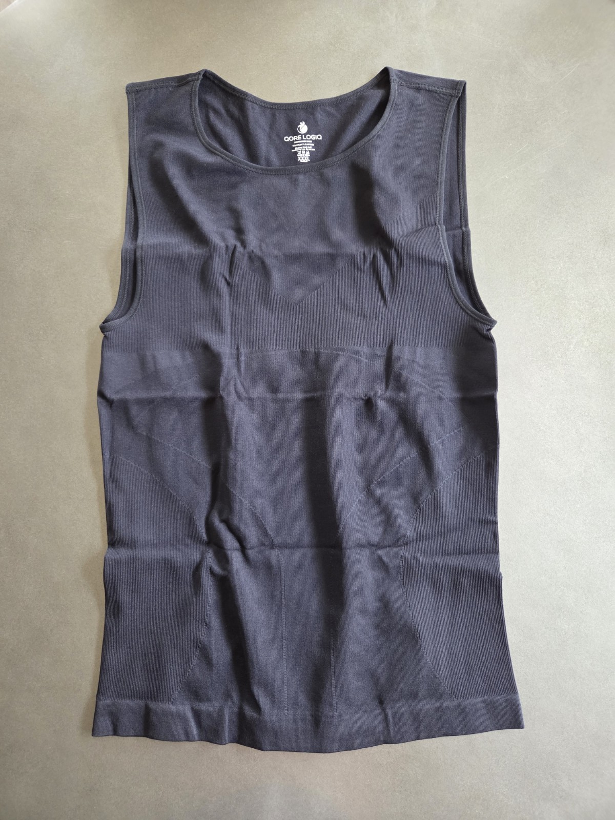 Qore Logiq Black Compression Shirt Sleeveless Tank 3XL gallery