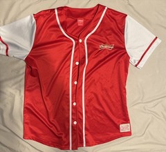 Budweiser Baseball Jersey XL Red #76 Polyester