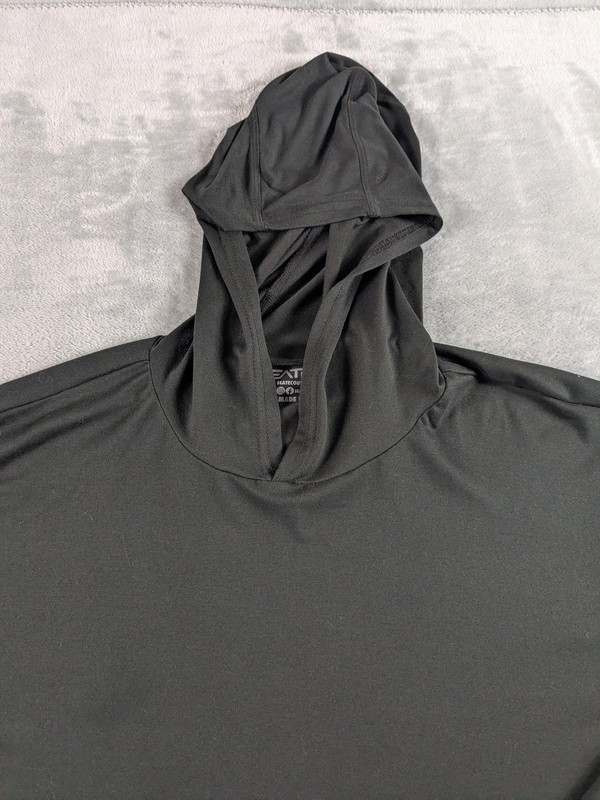 Seatec Outfitters Hoodie Men XL Black Performance Fishing Pullover USA Made READ gallery