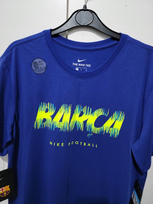 NIKE FC BARCELONA DRI-FIT SHORT SLEEVE TEE T-SHIRT SIZE M (924178 455) BLUE gallery