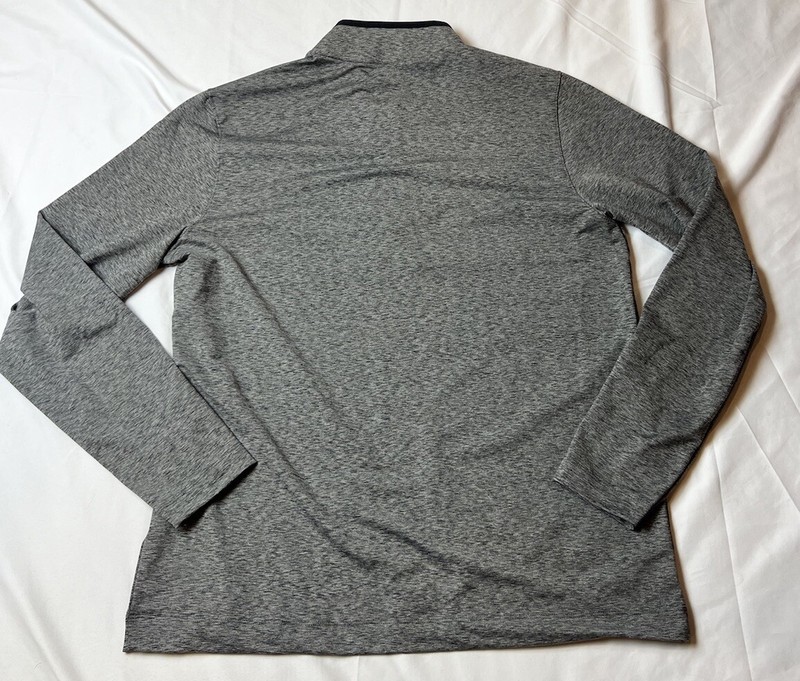 Nike LA Clippers Coaches Zip Pullover Athletic L/S Top Gray Men's Large gallery