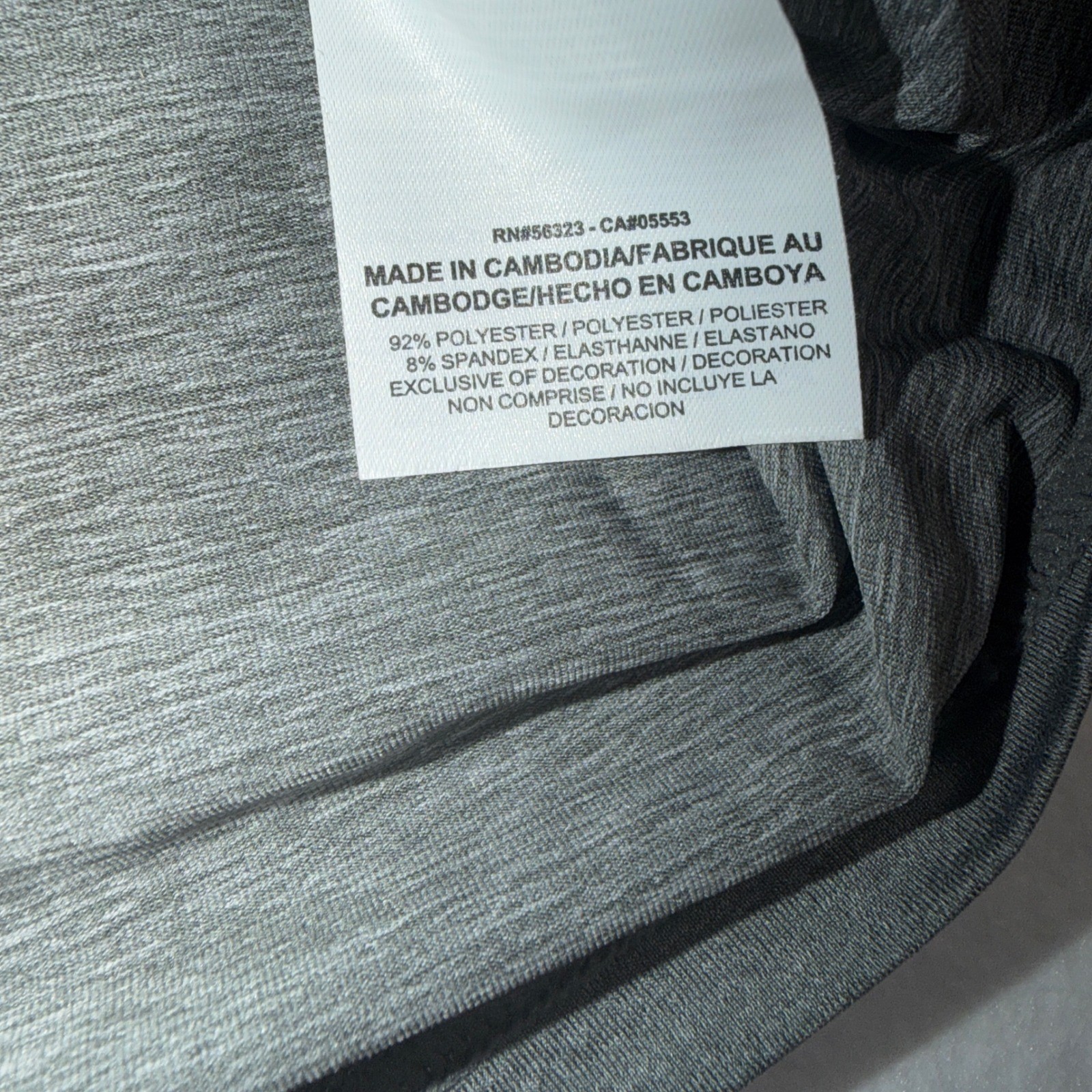 Nike Pro Dri-FIT Mens Long Sleeve Fitted Training Shirt Grey Large RN56323 gallery