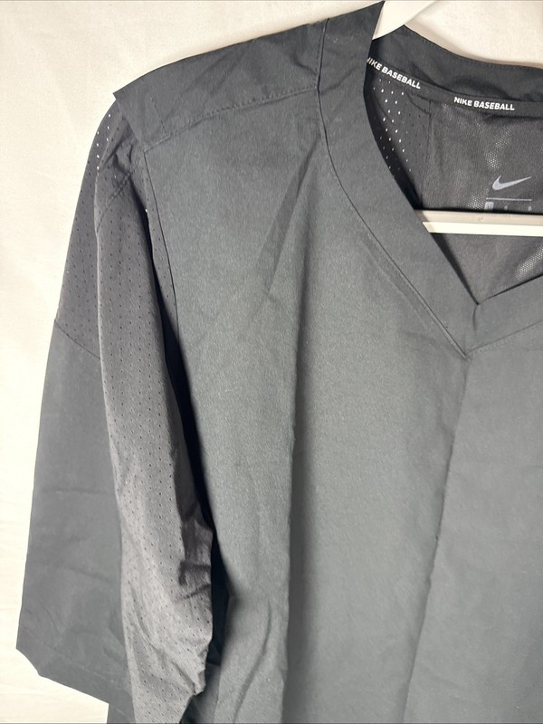NIKE DRIFIT 3/4 SLEEVE BASEBALL BATTING CAGE JACKET 897383-010 $85 Size LARGE 2Z gallery