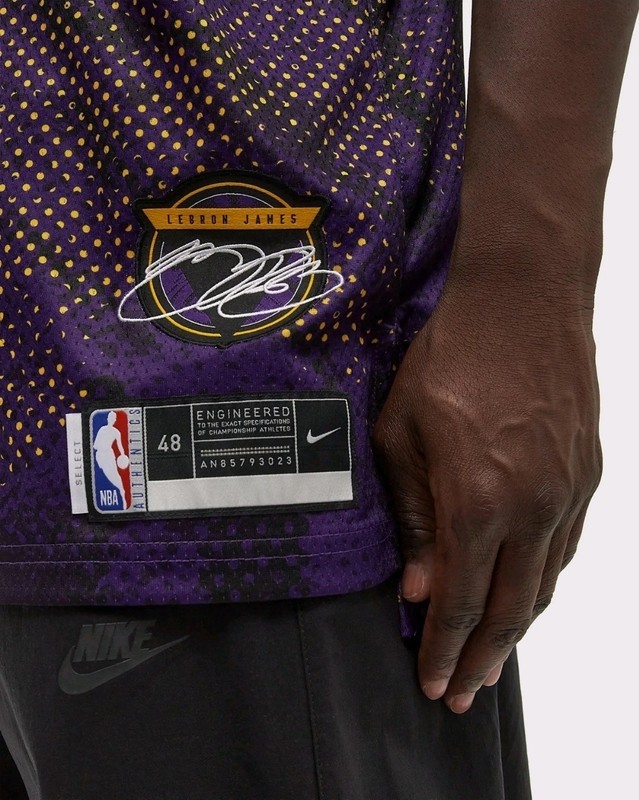 Nike NBA LeBron James Lakers 25/26 Swingman Jersey Field Purple HJ4066-504 Sz XL gallery