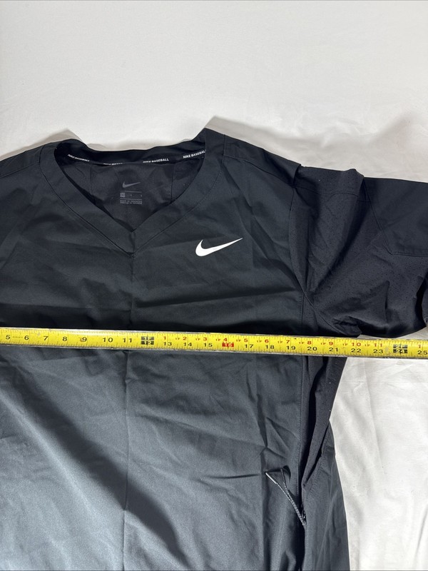 NIKE DRIFIT 3/4 SLEEVE BASEBALL BATTING CAGE JACKET 897383-010 $85 Size LARGE 2Z gallery