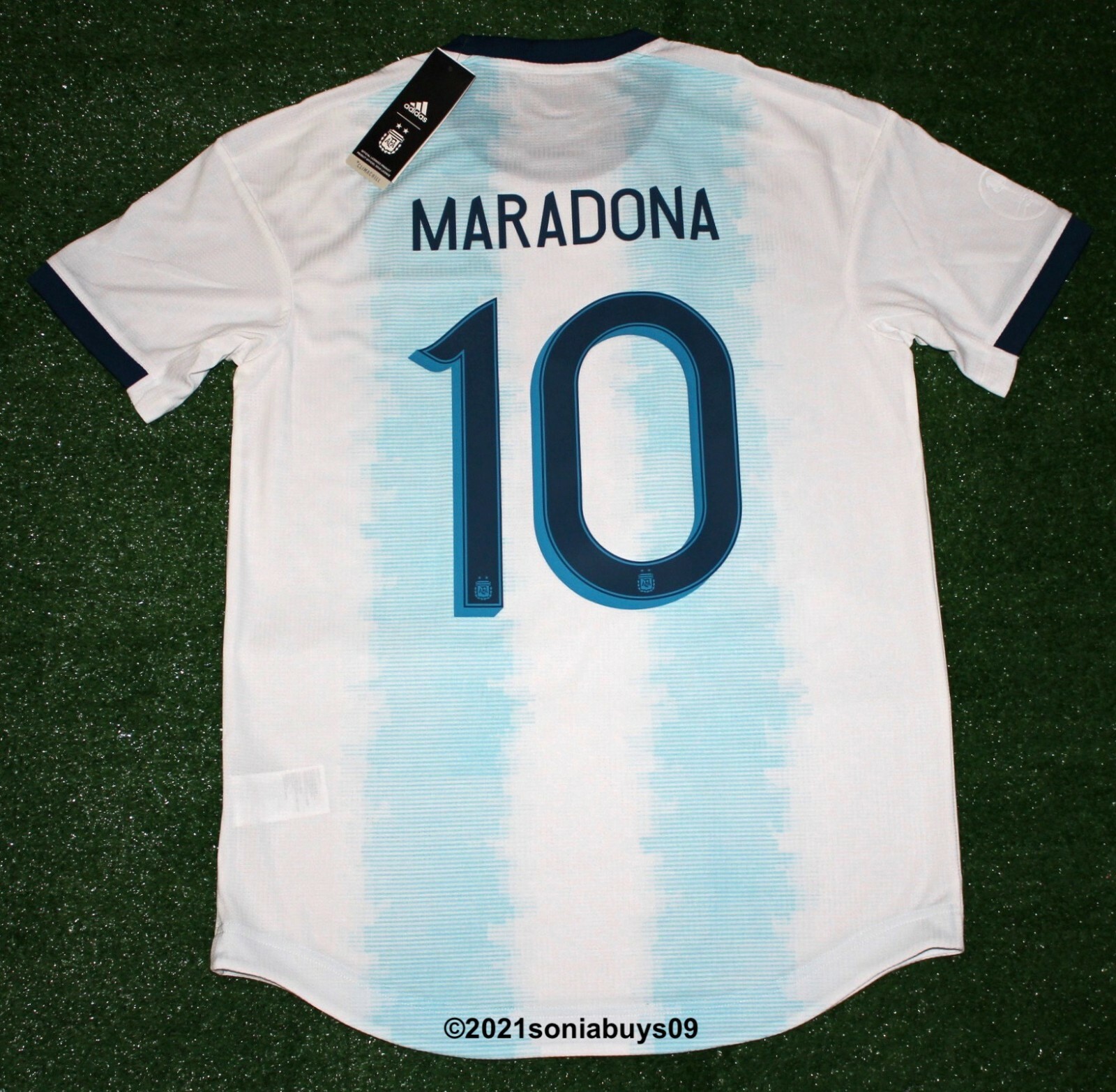 Adidas Men's MARADONA Argentina Home Player Issue Soccer Jersey, DP0225, Sizes gallery