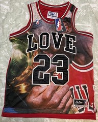 New W Tags POST GAME Love 23 MICHAEL JORDAN JERSEY L Size Mens Large
