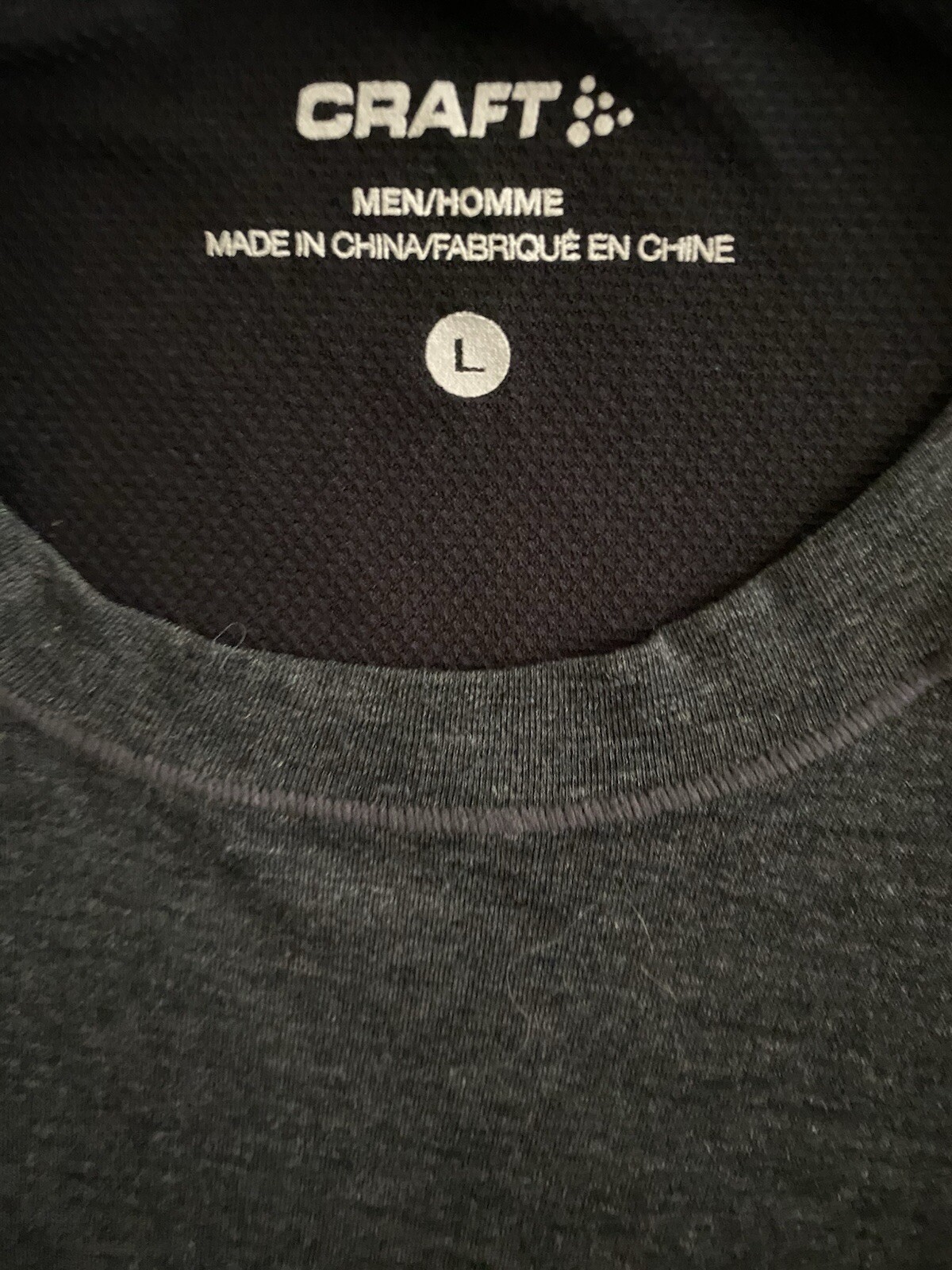 Craft Merino Wool Blend Crew Neck Longsleeve Men’s Activewear Top Large gallery
