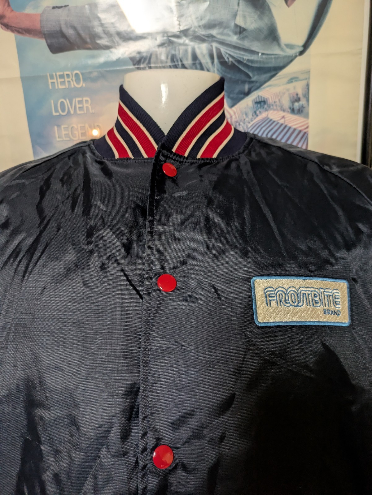 VTG FROSTBITE Brands Button Up Jacket XL Butwin Toledo OH Frozen Food Ice Cream gallery