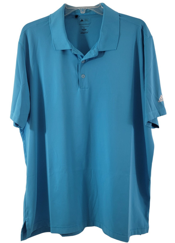 Adidas Men’s Pure Motion Blue Golf Polo Shirt – Size XL gallery