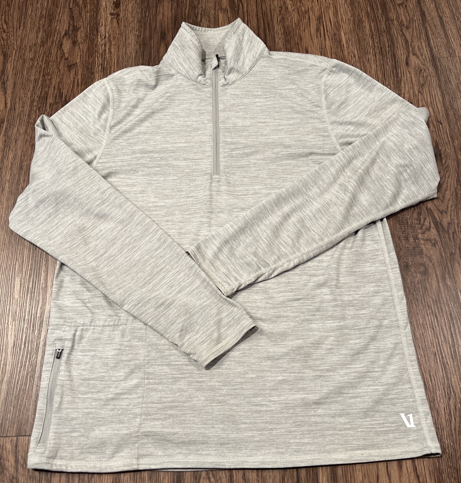Vuori Performance Half Zip 2.0 Pullover Shirt Light Heather Grey Mens Size M ? gallery