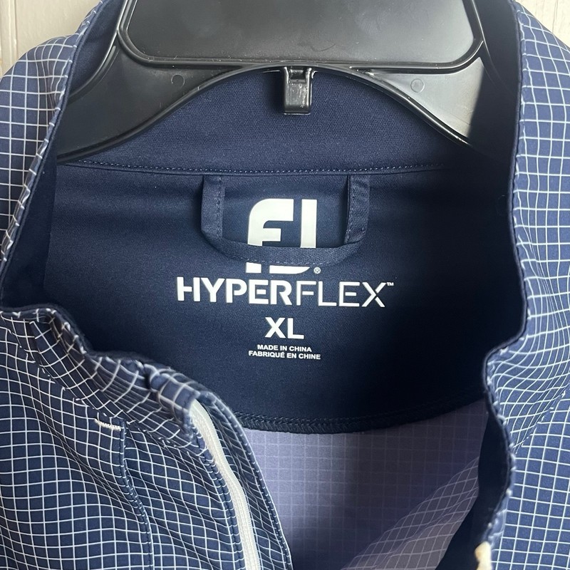 FootJoy Hyperflex Pullover Men’s XL Blue Zip Pocket Waterproof Wind Resistant FJ gallery