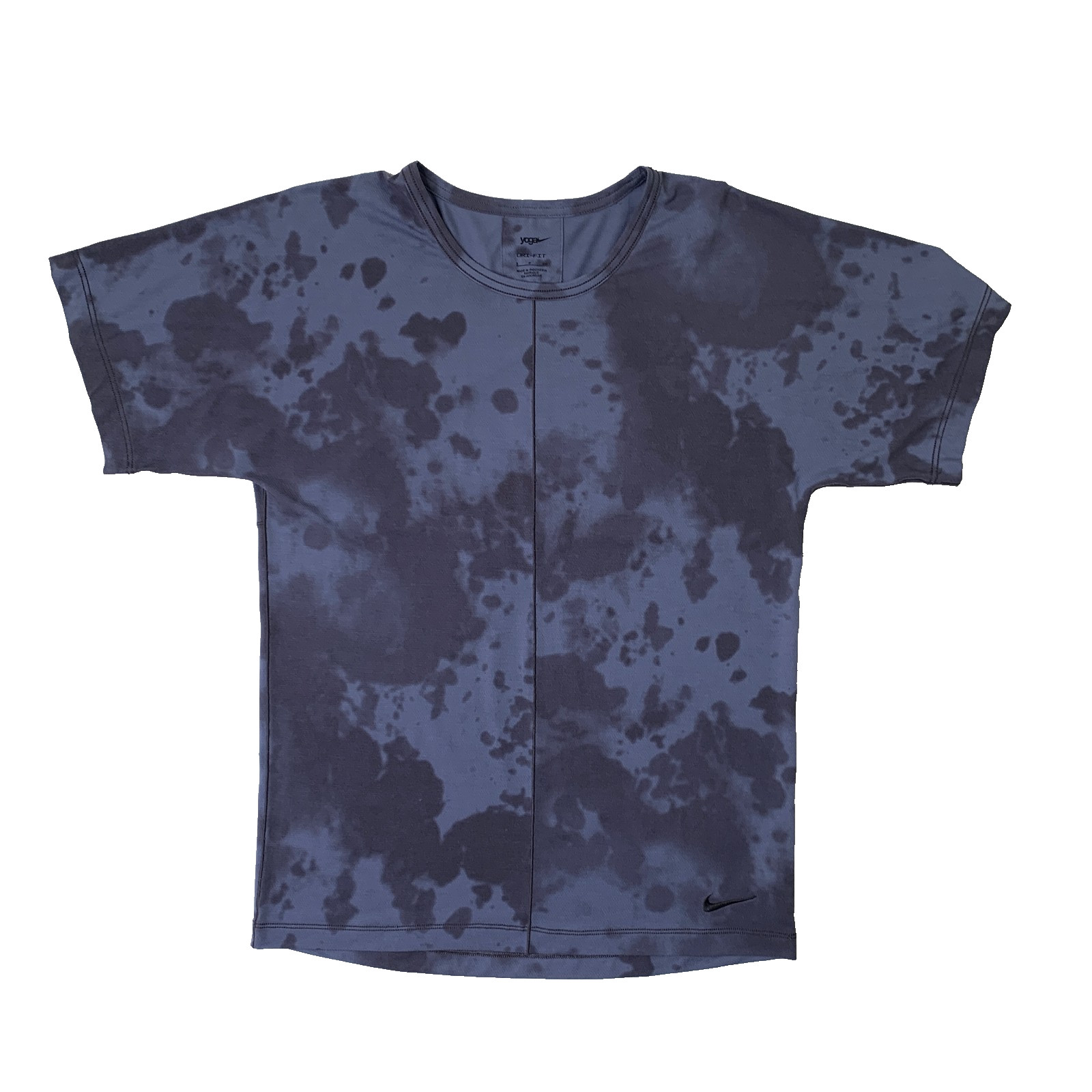Nike Yoga Shirt Mens S Small Allover Dri Fit Short Sleeve Performance Training gallery