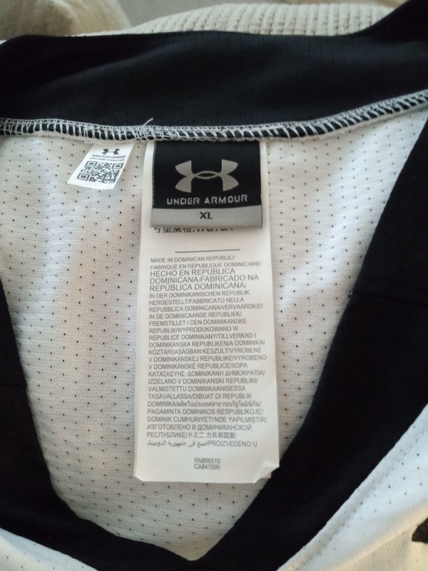 men's under armour pullover/jersey style/black, white/xl/new no tags gallery