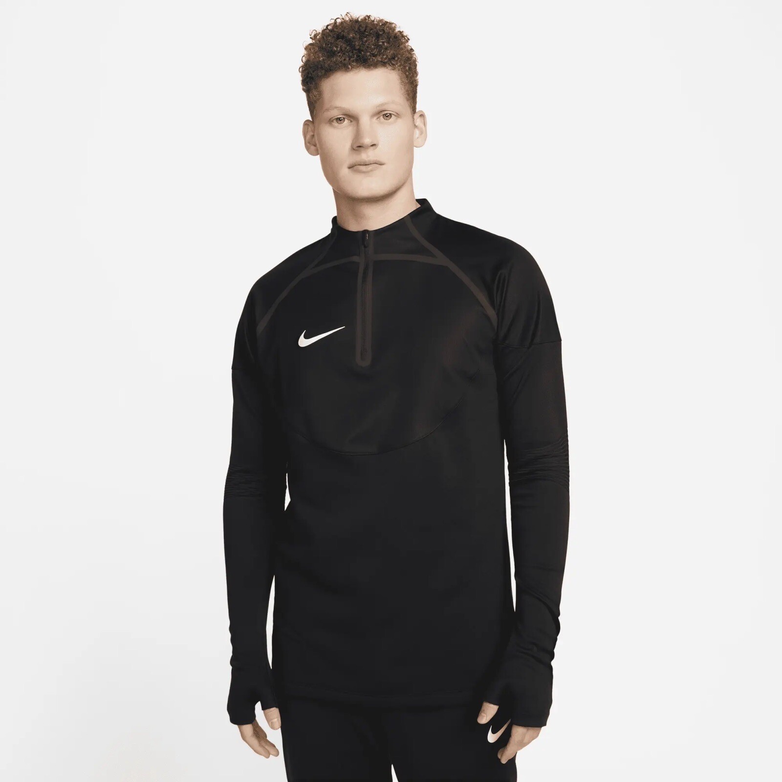 Size L- Nike Men's Therma-Fit ADV Winter Warrior Strike Soccer Top, Black. gallery