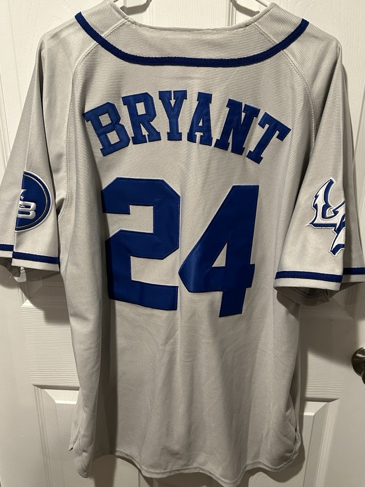 Kobe Bryant Headgear Classic City Of Angels Baseball Jersey Dodgers Colors XL