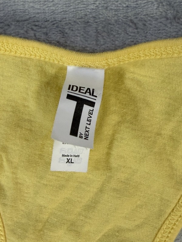 Men’s Funny Burpees Racerback Tank Top XL Yellow Workout Gym Crossfit Next Level gallery