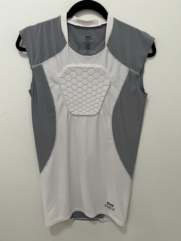 McDavid Compression Padded Under Shirt Size Men's Small Tank Top White/Gray gallery