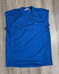 Nike Mens Trainning Tank Size Large Blue Y2K Vintage Sleeveless Shirt Top Muscle