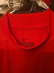 Nike Pro Combat Long Sleeve Red Mock Neck Compression Shirt Men’s XL Dri-Fit