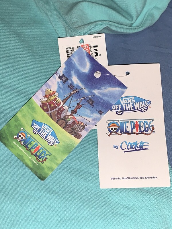 One Piece Chopper x VANS x Cookie Mens Medium AQUA T-shirt NWT gallery