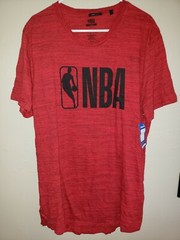 MENS NEW NWT red NBA TEE SHIRT TOP size XL LONGER LENGTH BASKETBALL gift idea @@