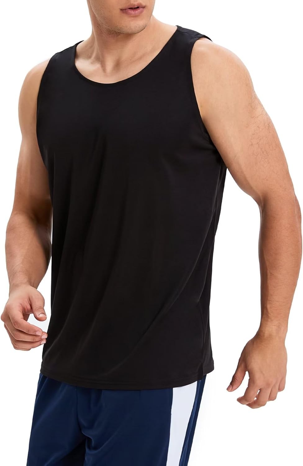 OYGSieg 6 Pack Men Quick Dry Workout Tank Tops Breathable Gym Sleeveless Muscle gallery