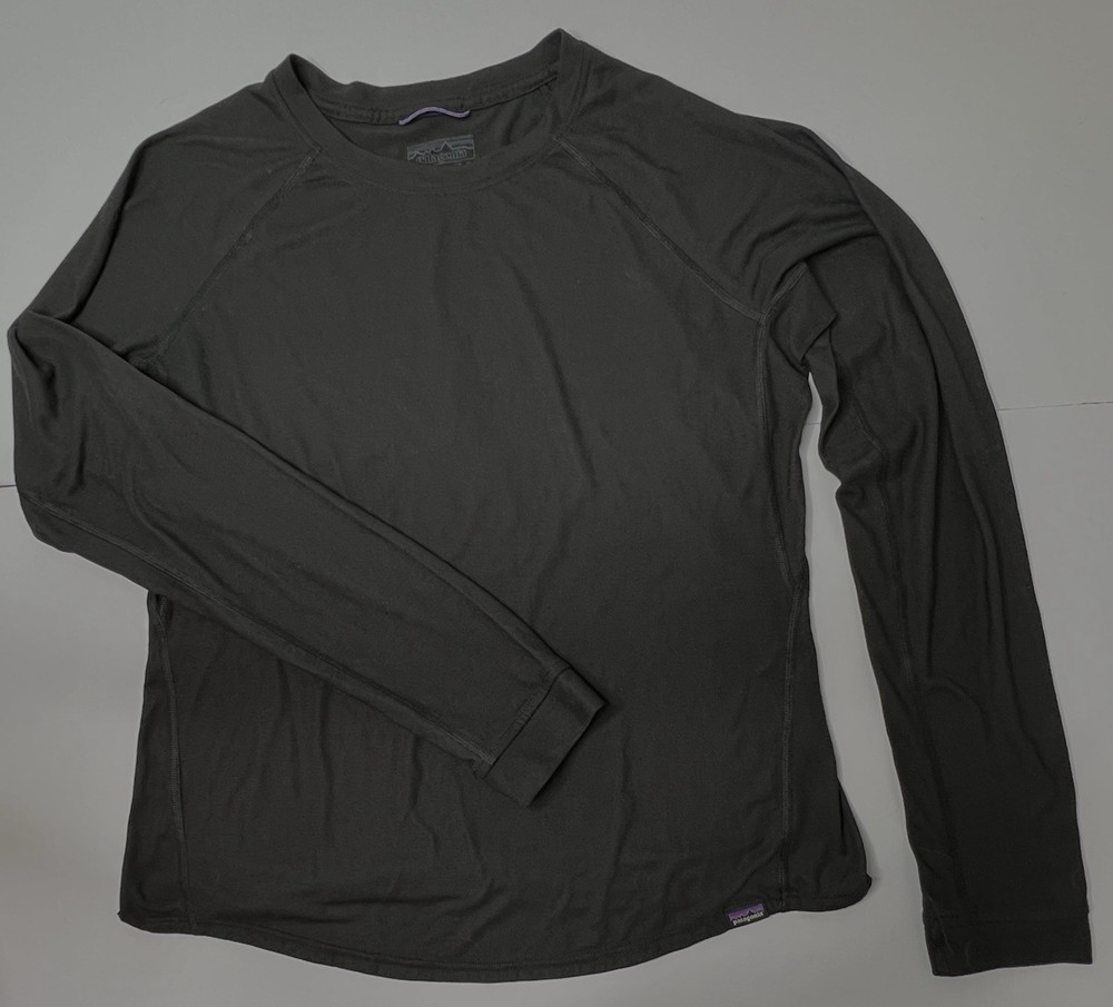 Patagonia Capilene Cool Trail Long Sleeve Shirt Black Size Small Lightweight