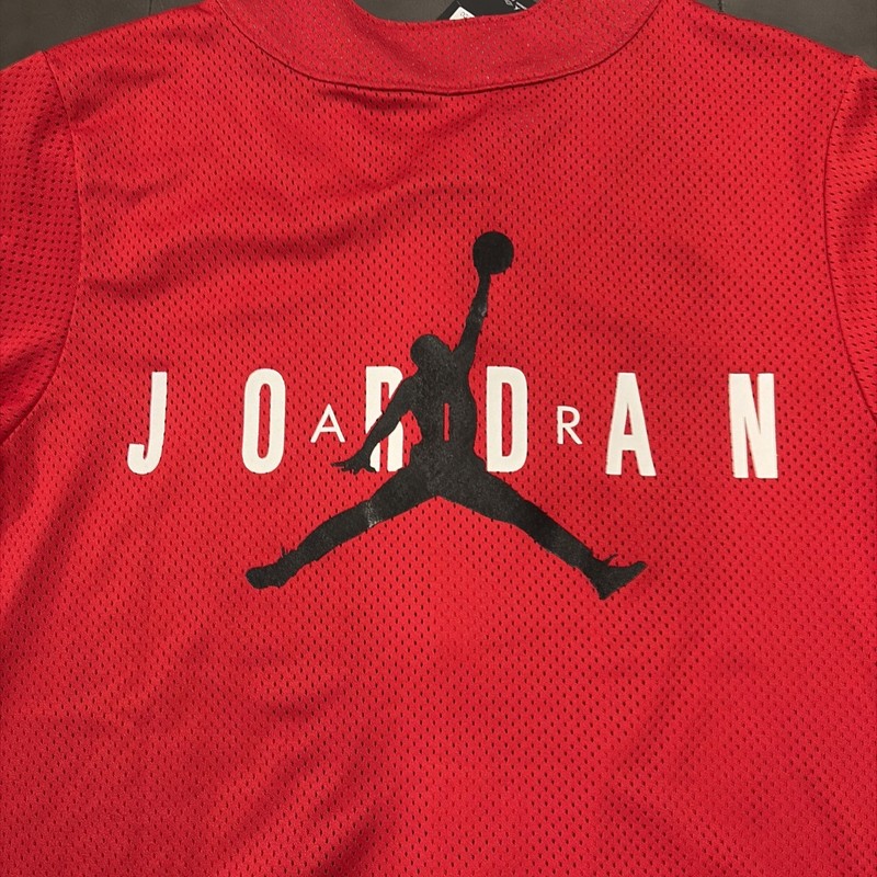 Nike Jordan Air Mesh Baseball Jersey Mens Medium Red Jumpman Logo gallery